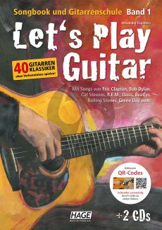 Espinosa Let's Play Guitar Songbook und Gitarrenschule Vol.1 mit 2 CDs und QR-Codes
