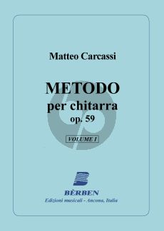 Carcassi Metodo per Chitarra Op.59 Vol.1 (Revisore: Giuliano Balestra)