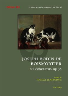 Boismortier 6 concertos Op. 38 2 Flutes (Score/Parts) (edited by Michael Elphinstone)
