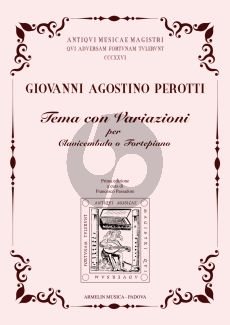 Perotti Tema con Variazioni E-flat major Harpsichord or Piano (edited by Francesco Passadore)