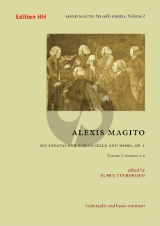 Magito 6 Sonatas Op. 1 Vol. 2 No. 4 - 6 Violoncello and Bc (edited by Else Tinbergen)