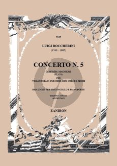 Boccherini Concerto E-flat major No.5 G.474 Violoncello-Orch. (piano red.)