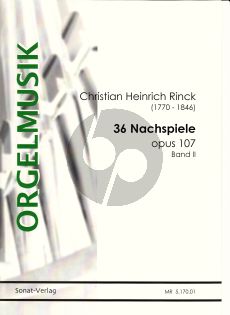 Rinck 36 Nachspiele Op. 107 Vol. 2 Orgel