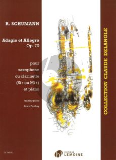 Schumann Adagio & Allegro Op.70 Alto / Tenor Sax. [Clar.] - Piano (Bouhey) (advanced)