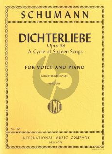 Schumann Dichterliebe Op.48 (A Cycle of 16 Songs) (Medium Voice) (Kagen)