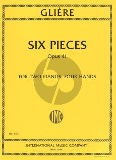 Gliere  6 Pieces Op.41 ( 2 copies included) (edited by Isidor Philipp)