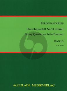 Ries Quartett No. 14 WoO 1 No.3 d-moll (Part./St.) (Jürgen Schmidt)