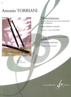 Torriani Divertimento on themes of Lucia di Lammermoor by Donizetti) Bassoon and Piano (edited by Carlo Colombo)