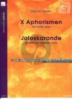X Aphorismen (Flute Solo) & Joloskarande