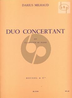 Duo Concertante Op.351 for Clarinet and Piano