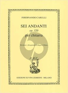Carulli 6 Andanti Op.320 Guitar solo (edited by Ruggero Chiesa)