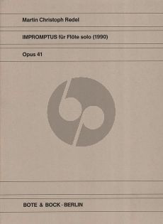 Redel Impromptus Op. 41 Flöte solo