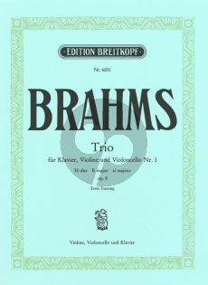 Brahms Trio H-dur Op.8 (Erste Fassung) Urtest Edition Violine, Violoncello und Klavier (Herausgegeben von Hans Gal)