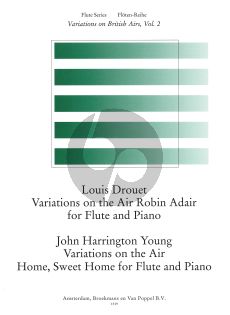 Robin Air and Home Sweet Home (Variations on British Airs Vol.2) (Drouet-Harrington Young) Flute-Piano