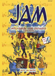 Santen Jam - Improviseren voor Beginners C-Instrumenten Boek met Cd