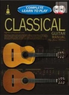 Complete Learn to Play Classical Guitar Manual Book with 2 Cd's