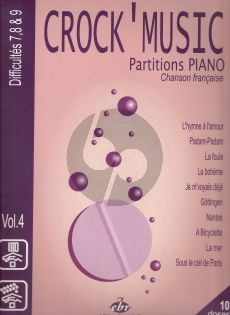 Crock 'Music Vol.4 Chanson Francaise Piano (Patrice Bourgès)
