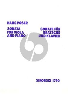 Poser Sonate Op.6 (Viola und Klavier)