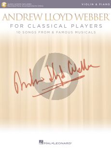 Andrew Lloyd Webber for Classical Players – Violin and Piano (Book with Audio online)