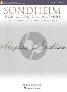 Sondheim for Classical Players for Violin and Piano (Book with Audio online)