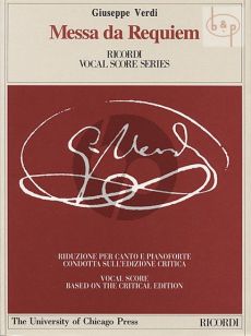 Messa da Requiem Soli-Choir-Orchestra Vocal Score