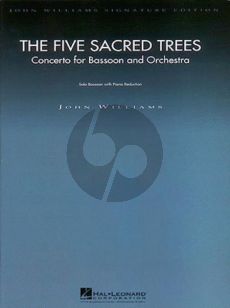 Williams Five Sacred Trees Concerto for Bassoon and Orceshtra, reduction for Bassoon and Piano