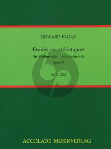 Elgar Etudes Characteristiques Op. 24 Violine (1.- 7.Pos.)