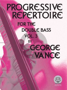 Vance Constanzi Progressive Repertoire for the Double Bass Vol.3 Book with Audio Online