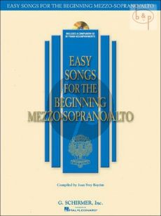 Easy Songs for the Beginning Mezzo-Soprano/Alto Singers