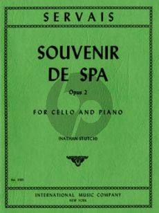 Servais Souvenir de Spa Op.2 Cello and Piano (Nathan Stutch)