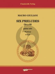 Giuliani 6 Preludes Opus 83 Guitar (Simon Wynberg)