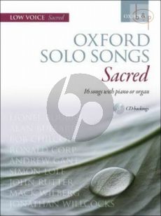 Oxford Solo Songs Sacred Low Voice and Piano or Organ
