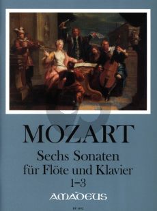 Mozart 6 Sonatas Vol.1 (KV 376[374d]- 296 - 377[374e]) (orig. Violin) for Flute and Piano (edited by Yvonne Morgan)