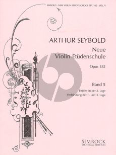 Seybold Neue Violin-Etuden Op.182 Vol.5 (Etuden in der 3. Lage) (Verbindung der 1. und 3. Lage)