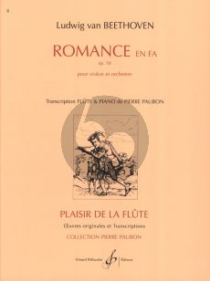 Beethoven Romance F-major Op.50 Flute et Piano (Arrangeur Pierre Paubon)