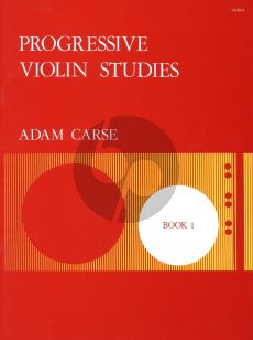 Carse Progressive Violin Studies Vol.1