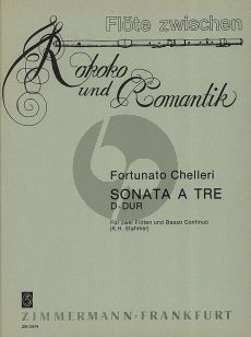 Chelleri Sonata a tre D-dur 2 Flöten und Bc (Klaus Heinrich Stahmer)