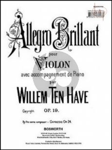 Allegro Brillant Op.19 Violin-Piano