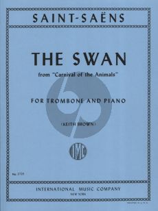 Saint Saens The Swan Trombone and Piano (Edited by Keith Brown)