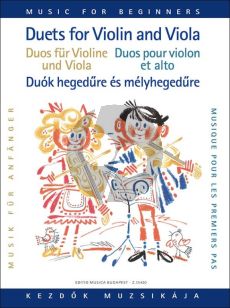 Duets for Violin and Viola for Beginners (edited by Lajos Vigh)