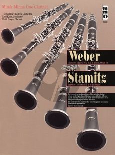 Weber Concerto No.1 F-minor Op.73 & Stamitz C. Concerto No.3 B-flat Clarinet-Orchestra (Bk-Cd) (MMO)