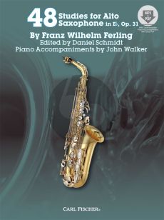 Ferling 48 Studies Op.31 for Saxophone (Bk-Cd, contains MP3 , Audio and PDF Files) (Edited by Daniel Schmidt)