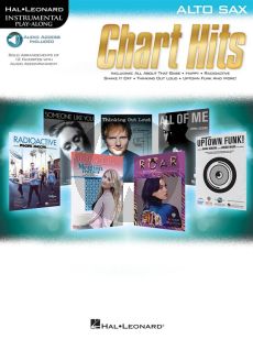 Chart Hits: Instrumental Play-Along Alto Sax. (Book/Online Audio)