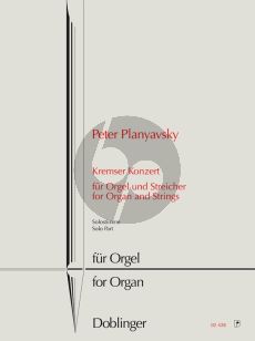 Planyavsky Kremser Konzert Orgel Solostimme