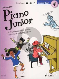 Heumann Piano Junior Lesson Book 4 (Book with Audio online)