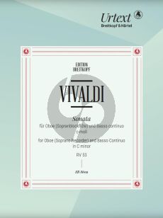Vivaldi Sonate c-moll RV 53 Oboe[Sopranblockflote] und Bc (Urtext edited by Martin Nitz)