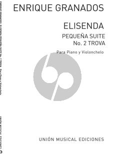 Granados Elisenda para Cello - Piano (Pequena Suite no.2 Trova)