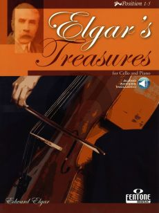 Elgar's Treasures Cello and Piano Pos. 1 - 5 Bk-Audio Online (arr. Donald Fraser)