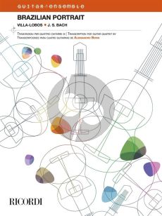 Brazilian Portrait: Villa-Lobos and Bach for Guitar Quartet (Score/Parts) (arr. Alessandro Borin)