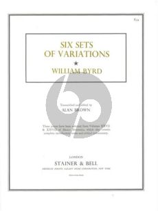 Byrd Six Sets of Variations from Musica Britannica for Harpsichord (Transcribed and Edited by Alan Brown)